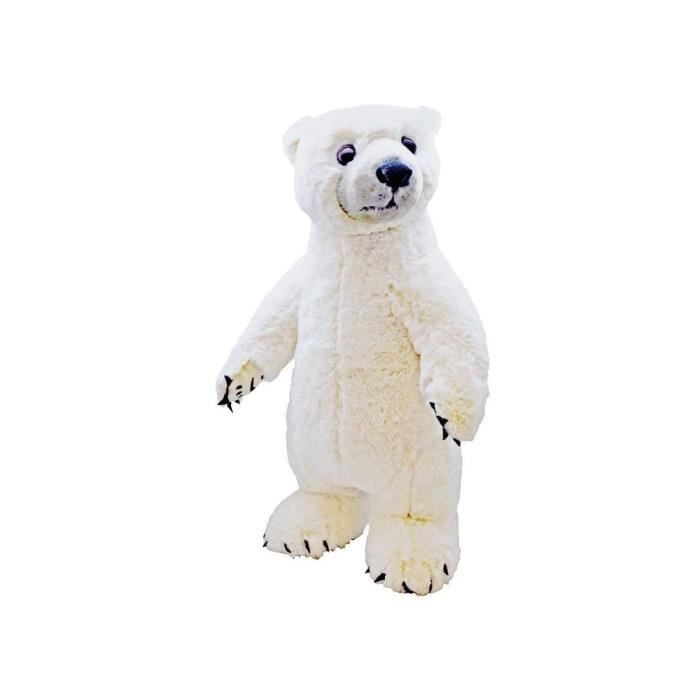 peluche géante ours blanc