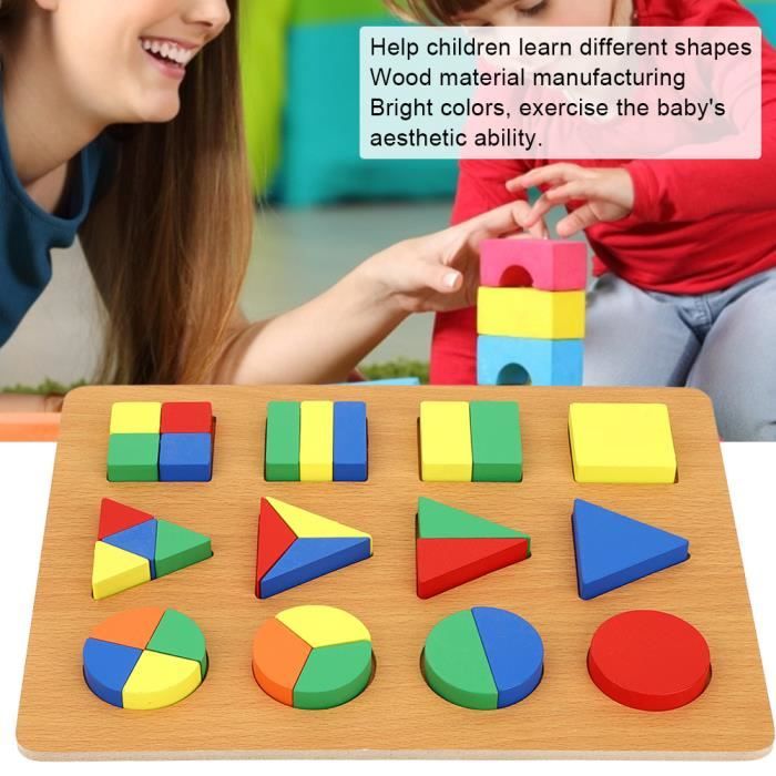 hand2mind Lot de 12 blocs de mousse géométriques solides - Couleurs assorties - Formes 3D