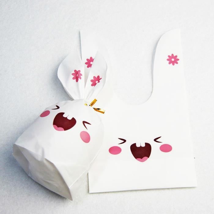 PAPIER CADEAU ,Bucktooth rabbit-10x17cm--sac à oreilles de lapin mignon ...