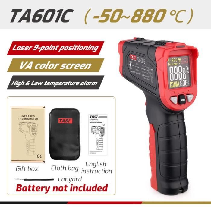 Thermomètre Infrarouge Sans Contact Etekcity (-50°C à +610°C) | Pour Cuisine, Four, Industrie, écran LCD