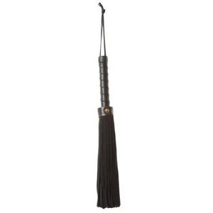Fouet Taureau (bullwhip) Nylon Tressé 6 Pieds - Fait Main Pakistan - Rouge/Noir - Neuf