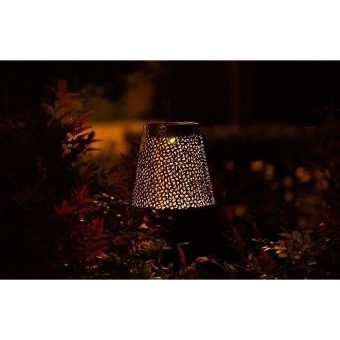 Lampe solaire - GARDEN ID Or - Ø12 h70 cm - Autonomie 6-8h - Pied ...