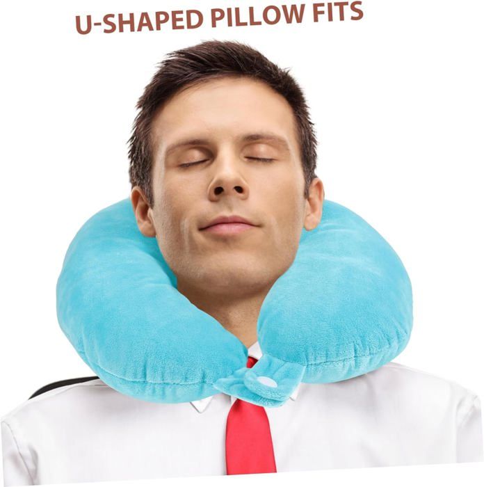 Oreiller De Voyage Cozy BoSpin - Soutien Ergonomique Du Cou En Avion, Voiture, Camping... - Housse En Velours Lavable