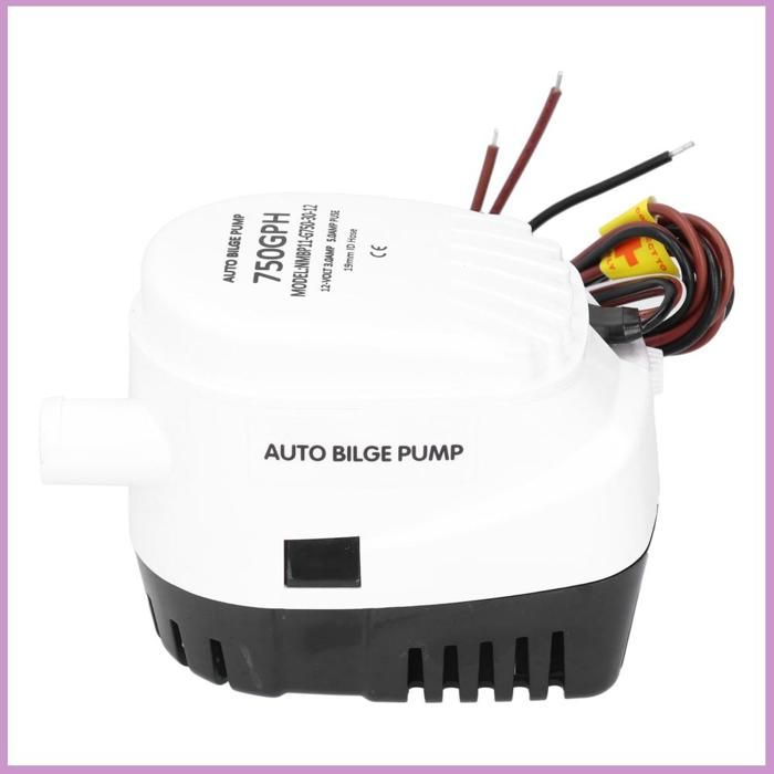 Pompe de cale automatique submersible 12V pour bateau, avec
