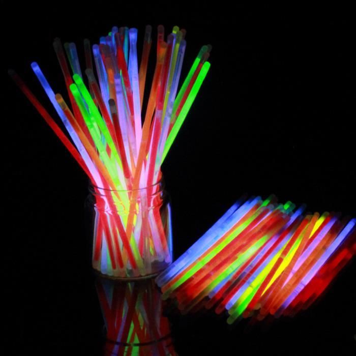 Lot de 20X Bâtons Lumineux Stick Bracelet Collier Fluorescent Fête Mariage  - Cdiscount Maison