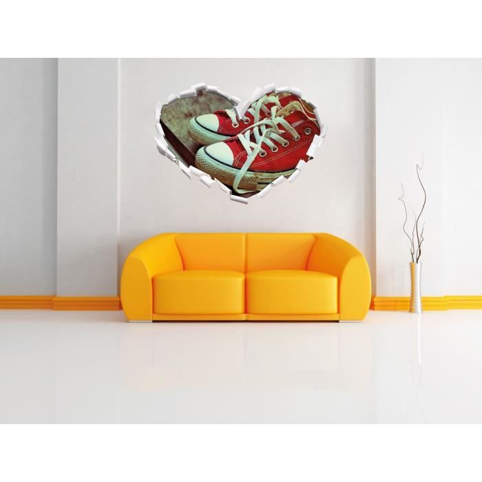 Converse cœur rouge discount
