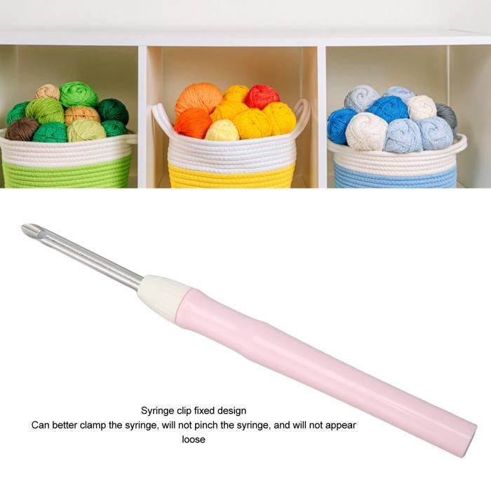 Kit Punch Needle Débutant - 7 Pièces Avec Aiguilles Réglables 2.5/3.5/5 Mm - Poignée Bois - Broderie DIY
