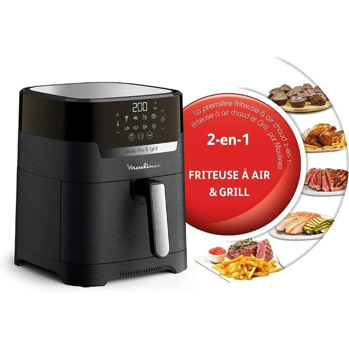 Moulinex Easy Fry & Grill Digital 2-en-1, Friteuse a air + grill