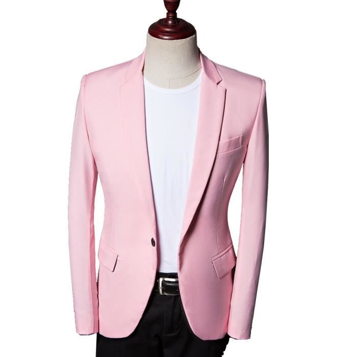 Manteau rose best sale homme
