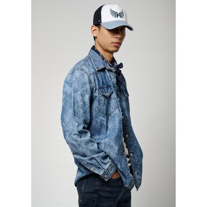 Chemise KAPORAL Taille 16 Ans - Blanc, 100% Coton, Manches Longues, Très Bon état