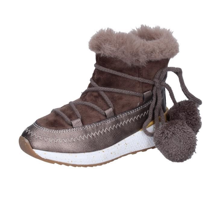 Bottine Fille ASSO BK220 Beige B b Basse Scratch