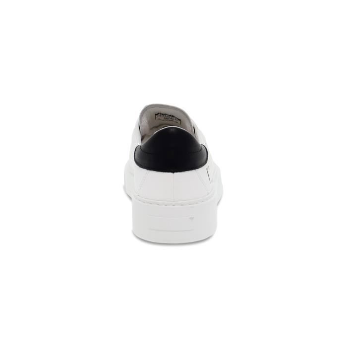 BASKET D.A.T.E. M LEVANTE WB en cuir blanc noir Homme Couleurs