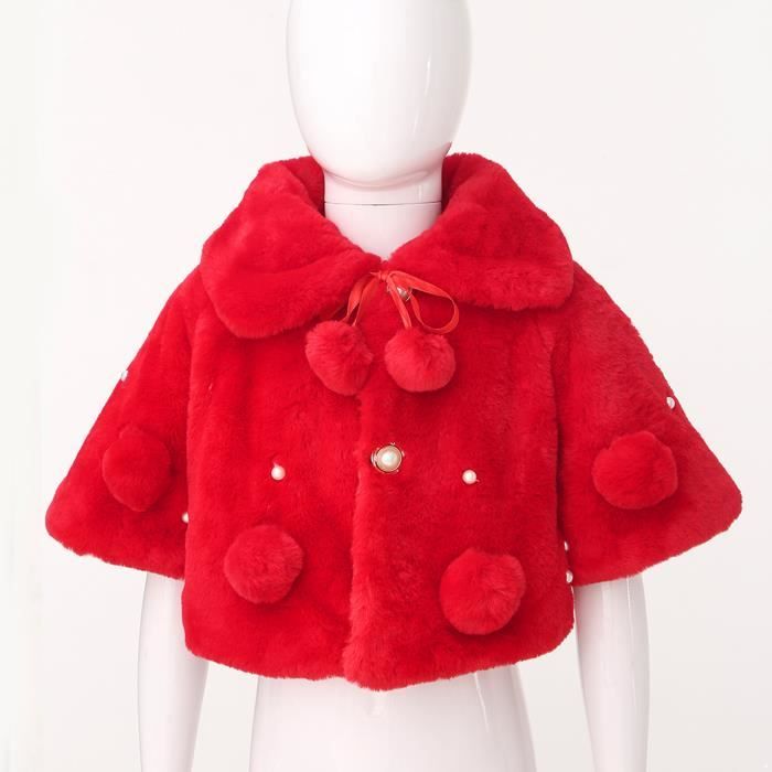 Manteau fausse 2025 fourrure bebe fille