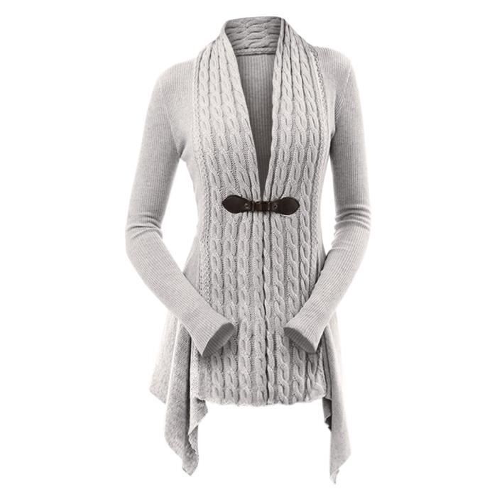 Gilet long asymétrique femme online