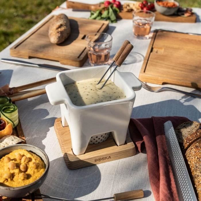 Tapas Fondue Bianco LPour Fondue Au Fromage & SaucesSet À Fondue