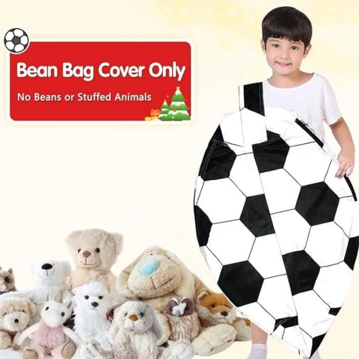 Housse De Rangement Pouf En Velours Doux Siège Poire Extra Large Sac De Rangement Pour Jouets 200 L