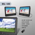 Lecteur DVD double écran BSL-10D - Lecteur de fichiers multimédia avec ports USB et SD/MMC - Batterie de 2 500 mAh-2