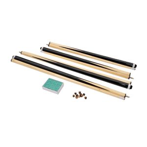 Lot De 2 Queues De Billard En Bois Dur 147 Cm – Idéal Pour Maison Et Bar