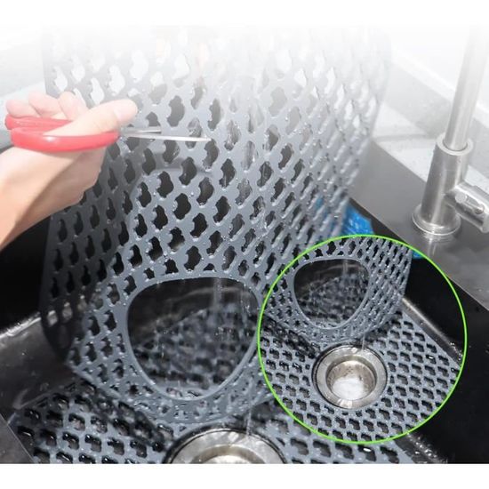 Tapis d'évier en silicone Flywake accessoire de protection d'évier de  cuisine arrière tapis d'évier antidérapants pliants pour le fond de l'évier  en porcelaine en acier inoxydable 