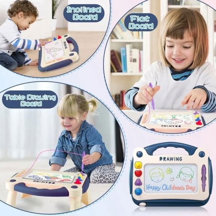 Bluey Ardoise Magique – Tableau Magnétique Pour Dessin Et écriture, Avec Stylet Et Tampons, Jouet Garçon Fille 3 Ans