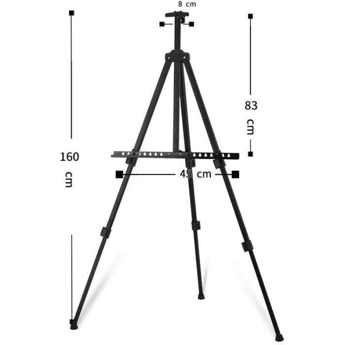 Chevalet De Table En Bois De Hêtre Massif – Réglable, Pliable, Parfait Pour Dessin, Peinture Et Croquis