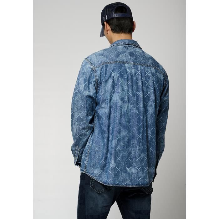 Chemise En Jean Kaporal Pour Garçon - Taille 12 Ans - Neuve Sans étiquettes - Couleur Bleu - Col Boutonné