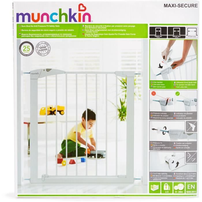 MUNCHKIN Barrière de sécurité enfant MUNCHKIN portillon semi-auto