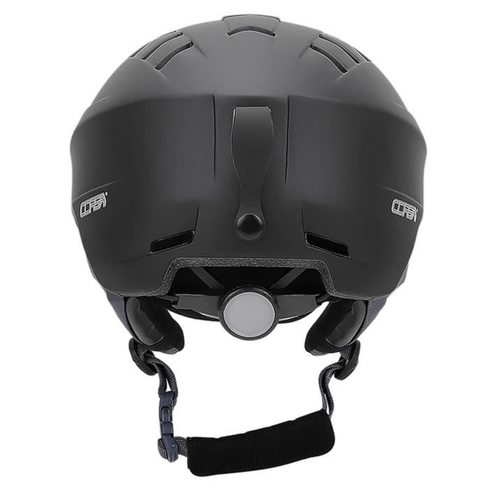 Casque velo Casque de Ski avec doublure amovible et couvre oreilles pour Snowboard ajustable pour hommes et femmes Black L B70 Cdiscount Sport