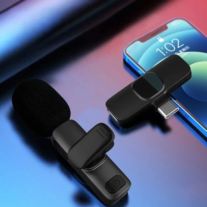 Microphone de téléphone sans fil - Pour iphone, ipad, samsung, apple - Pour