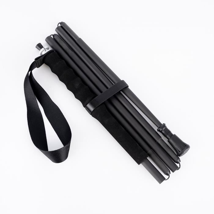 Bâton De Randonnée Rhino USA – Pliable, Réglable 51″, 9 Fonctions De Survie