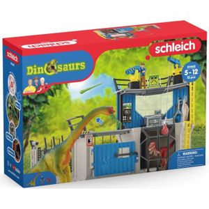 Schleich Dinosaures, cadeaux dinosaures pour garçons et filles, grotte de dinosaure et figurines