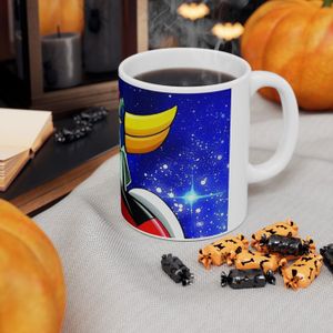Mug Tasse à Café Goldorak (UFO Robo Grendizer) - 325 Ml, Céramique, Blanc, Neuf