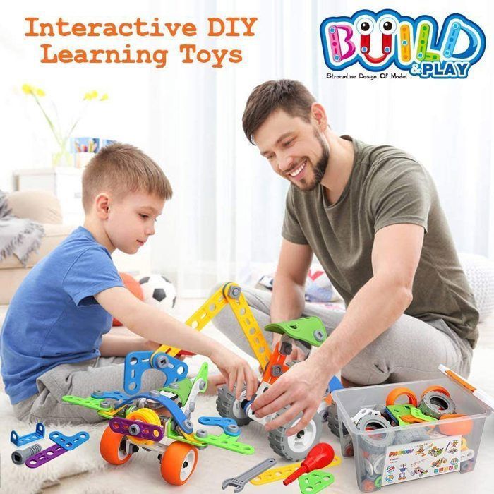 Blocs de Construction Jouet Enfant 5 en 1 Kit de Construction 3D Souple ...