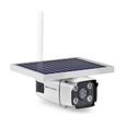 Solaire Caméra de Surveillance 1080P 4G Caméra Mode Jour-Nuit,Caméra IP Panneau Alimentée Étanche CCTV Support SIM TCP-IP P2P-0
