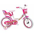 Vélo Fille Unicorn 16" - Mickey Mouse - Rose - Acier - 16" - Vélo loisir - Enfant - Occasionnel-0