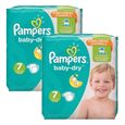 60 Couches Pampers Baby Dry taille 7-0