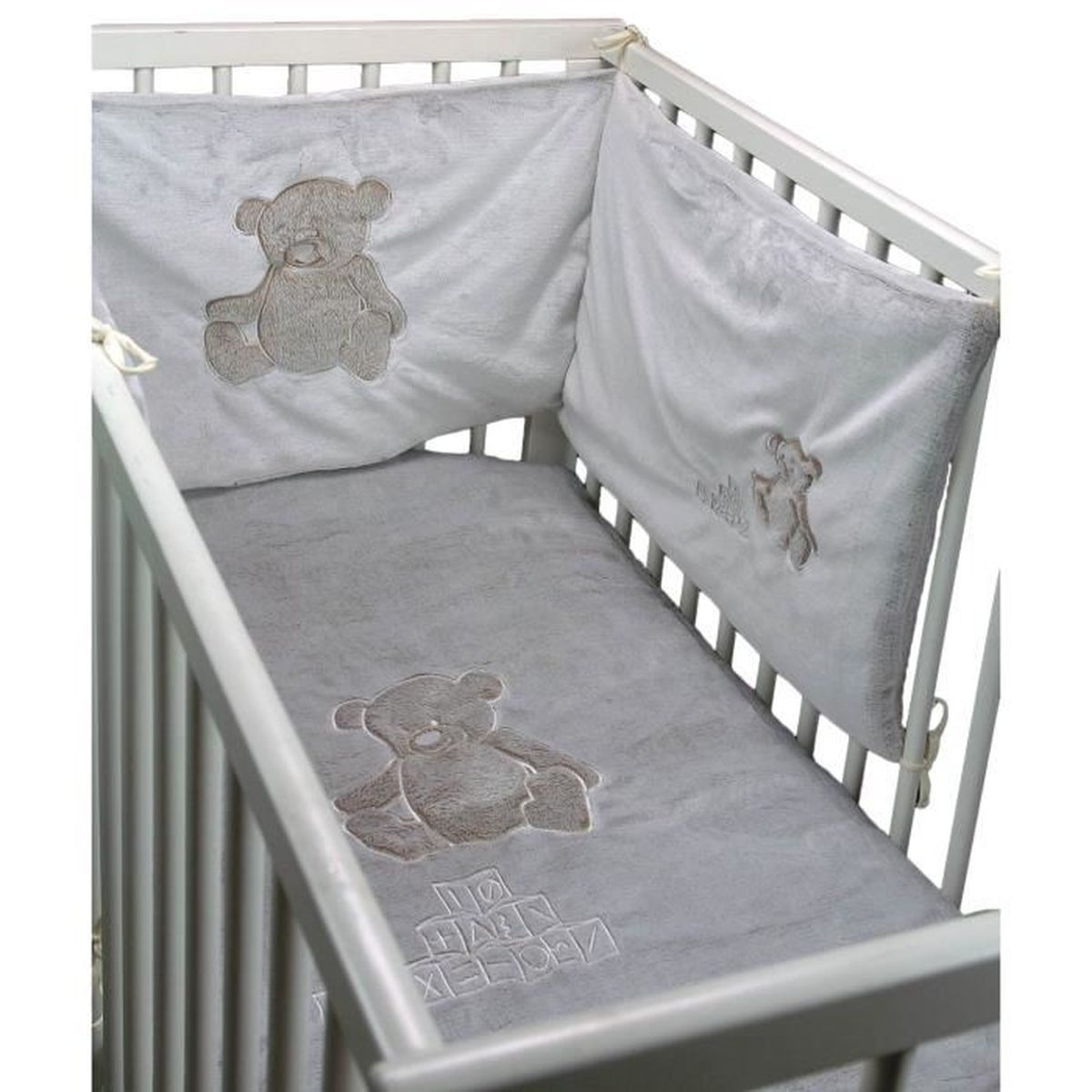 Tour De Lit Micro Sensoft Ares Sensei La Maison Du Coton Taupe Taille Tu Cdiscount Puericulture Eveil Bebe