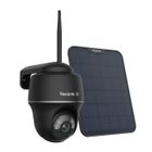 Reolink Caméra de Surveillance Argus Noir et Panneau Solaire 4K 8MP Sans Fil Panoramique et Inclinable avec Projecteurs
