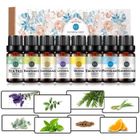 RAINBOW ABBY Ensemble d’huiles essentielles (8x10ml), huile essentielle pour l’aromathérapie, huiles 100% pures