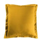 DOUCEUR D'INTERIEUR Taie d'oreiller - 100% coton - Jaune curry - 63x63 cm - Lavable - Design contemporain