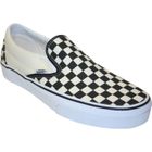 Baskets Skateshoes Vans Shoes Classic Slip On - Homme - Noir et blanc - Textile - CHECKER WHITE
