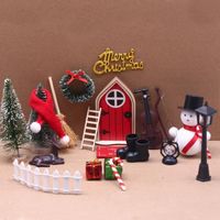 Porte Lutin de Noël, Maison Lutin Farceur de Noel Accessoires Porte Lutin Farceur De Noel Décoration de Noël Miniature avec Bottes