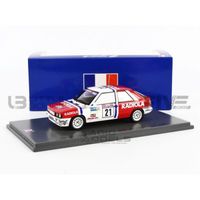 Voiture Miniature de Collection - SPARK 1/43 - RENAULT 11 Turbo Tour de Corse - Rallye de France 1987 - Red / White - SF146