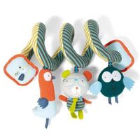 Jouets pour bébé suspendus spirale en peluche jouets d'activité bébé jouets de chevet musique Mobile bébé oiseau jouets en peluche