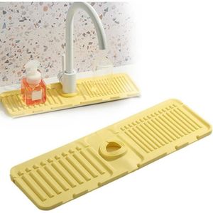 Tapis Absorbant Pour Robinet D'évier - 60x10 Cm, Pierre De Diatomite, Anti-éclaboussures, Séchage Rapide