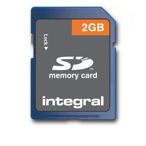 CARTE MÉMOIRE Carte mémoire flash - Integral - SD - 2 Go
