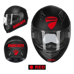 Autocollant rouge casque moto - Cdiscount