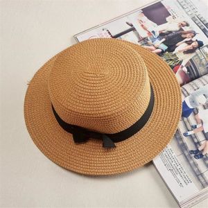 CASQUETTE Casquette,Chapeau de bateau pour femmes, chapeau d'été pour enfants, marque de soleil de plage, - Type Khaki-child 50-54cm