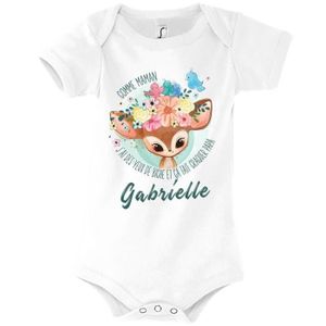 BODY Gabrielle | Body bébé prénom fille | Comme Maman y