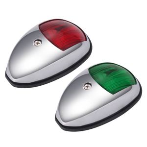 feu de signalisation de Navigation Avant et arri/ère Rouge et Vert feu de signalisation de Navigation Marine /étanche pour Yacht Feux de Navigation /à LED pour Bateau Bateau